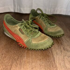 Pumas vintage sneaker green and orange
